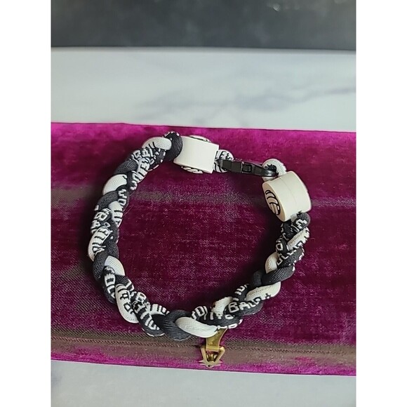 Volleyball Themed Braided Bracelet - Picture 2 of 10